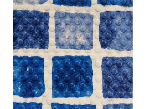 Пленка ПВХ "Haogenplast Print", Snapir NG Blue/Ocean, мозаика синяя ребристая